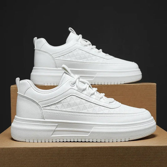 Plataforma ao ar livre Homens Tênis Casuais Moda Sapatos de Corrida Brancos Respiráveis Sapatos Esportivos Masculinos Sapatos de Caminhada Leve Tênis
