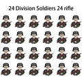 40 pcs/lote ww2 personagens militares wwii soldados do exército blocos de construção montagem de tijolos do exército nacional armas brinquedos para crianças