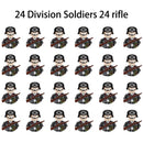 40 pcs/lote ww2 personagens militares wwii soldados do exército blocos de construção montagem de tijolos do exército nacional armas brinquedos para crianças