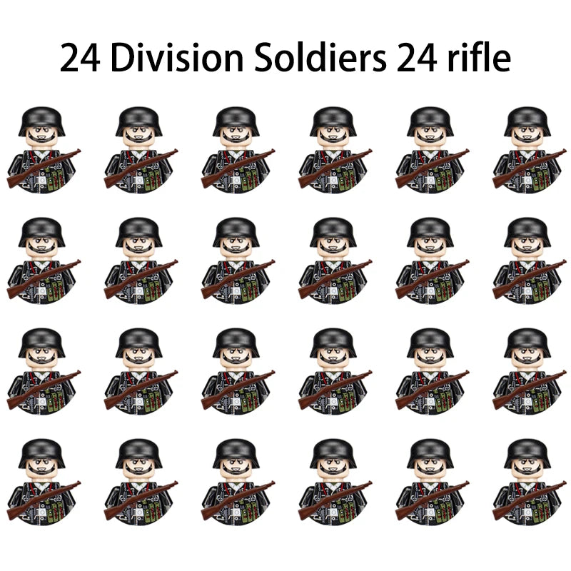 40 pcs/lote ww2 personagens militares wwii soldados do exército blocos de construção montagem de tijolos do exército nacional armas brinquedos para crianças