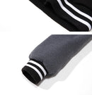 Preto Cinza Branco Cor Sólida Jaqueta Solta Oversize S-5XL Roupas Masculinas Mulheres Uniforme de Beisebol Casaco de Rua Jaquetas Macias de Lã Quente