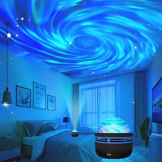 LED Galaxy Projetor Luz Colorida Galaxy Sky Projetor Quarto Luz Noturna Decoração de Quarto de Crianças Decoração de Festa de Natal