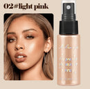 Spray Iluminador com Glitter Perolado, Óleo Loção, Iluminador Líquido para Rosto, Corpo, Pescoço e Cabelo, Brilho Duradouro para Maquiagem