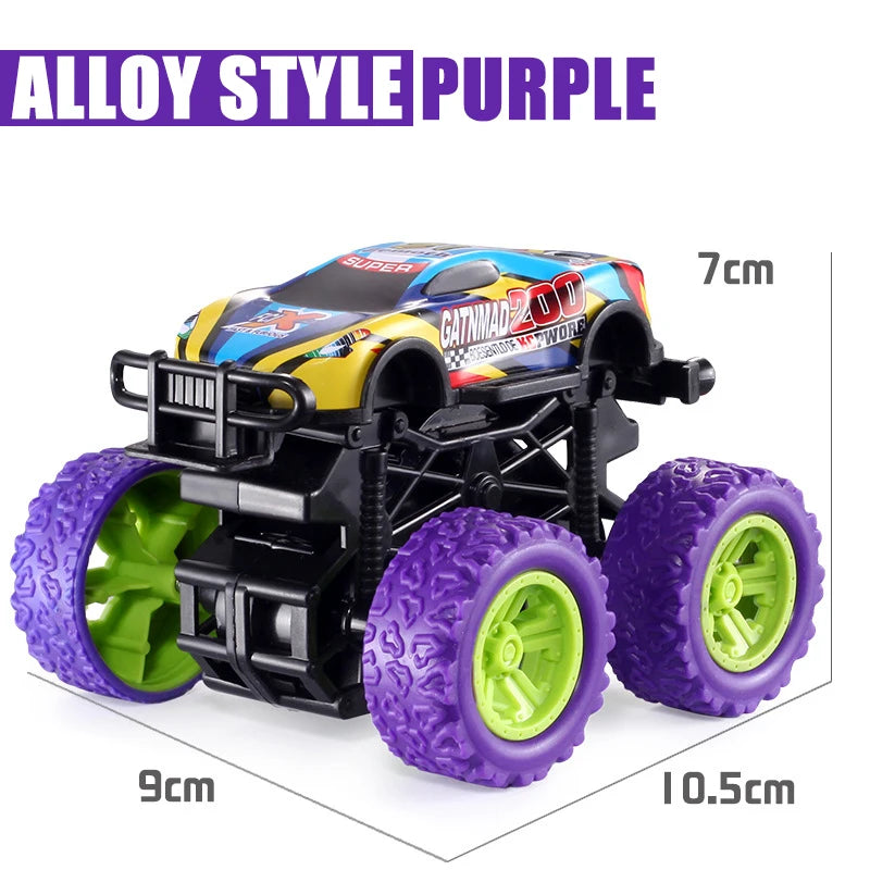 Puxe para trás o carro de brinquedo Rotação inercial do carro Veículo off-road com tração nas quatro rodas SUV Racing Power Car Toy CarGift para crianças