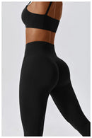 Sexy Fitness Treino Mulheres Conjunto de Ioga Treino Sem Costura Sportswear Roupas de Ginástica Sutiã Esportivo Top Leggings de Cintura Alta Ternos Esportivos