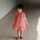 2024 Verão Floess Roupas Infantis Bebê Meninas Vestido de Algodão Xadrez Morango Manga Curta Camisetas Shorts Ternos Roupas Infantis