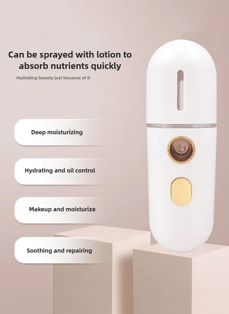 Mini Vaporizador Facial Nano Spray Hidratante