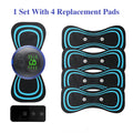 Mini massageador de pescoço EMS portátil Maca de pescoço elétrica para alívio da dor muscular cervical e remendo de massagem de relaxamento de ombro