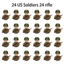 40 pcs/lote ww2 personagens militares wwii soldados do exército blocos de construção montagem de tijolos do exército nacional armas brinquedos para crianças