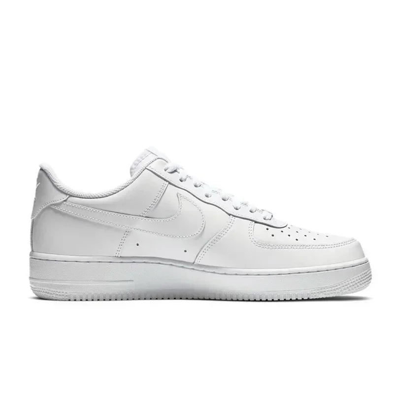 Originais Nike Air Force 1 Low '07 All White 315122-111/CW2288-111 Tênis de Skate Masculino Clássico de Cano Baixo para Homens e Mulheres