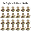 40 pcs/lote ww2 personagens militares wwii soldados do exército blocos de construção montagem de tijolos do exército nacional armas brinquedos para crianças