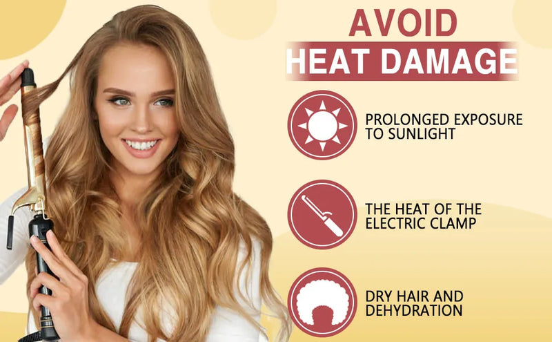 Spray Protetor Térmico de Coco GOIPLE para Cabelo, Livre de Parabenos e Corantes, Protege Contra Danos por Calor, Adequado para Cuidados Diários