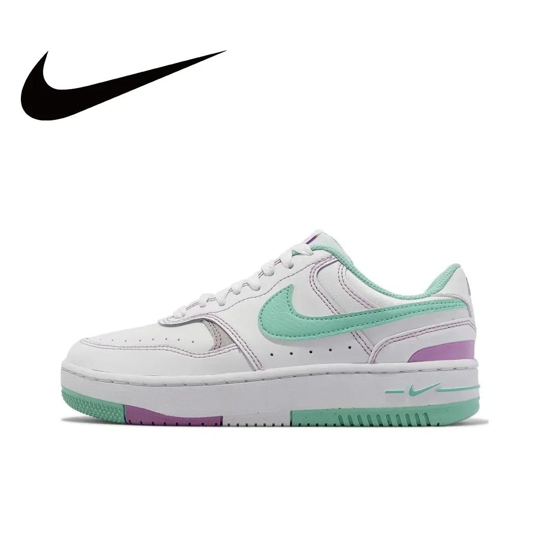 Nike branco verde colorway Gamma Force Sapatos de placa de baixa moda confortáveis antiderrapantes resistentes ao desgaste Modelos masculinos e femininos