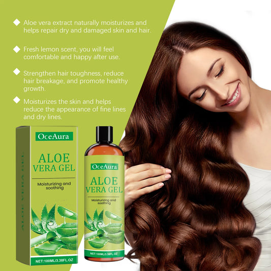 Gel de Aloe Vera Nutritivo Hidratante Suavizante Amaciante