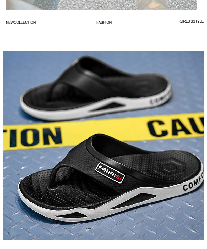 Chinelos Masculinos de Verão Esportes Moda ao Ar Livre e Tendência Sandálias de Praia Confortáveis Homens Sapatos Casuais Chinelos de Casa Sapatos para Casa