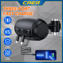 Carregador de apoio de cabeça retrátil para trás multi USB-C rápido para Android, Apple para iPhone, Samsung, acessório para notebook