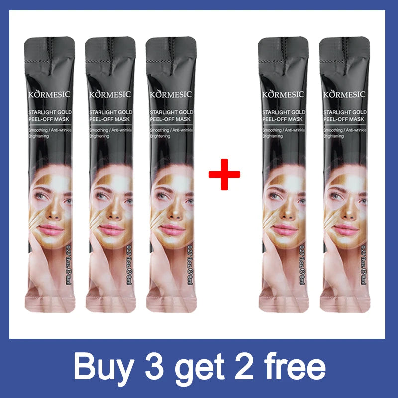 Máscara de Ouro 24k Peel Off para Remoção Instantânea de Sardas