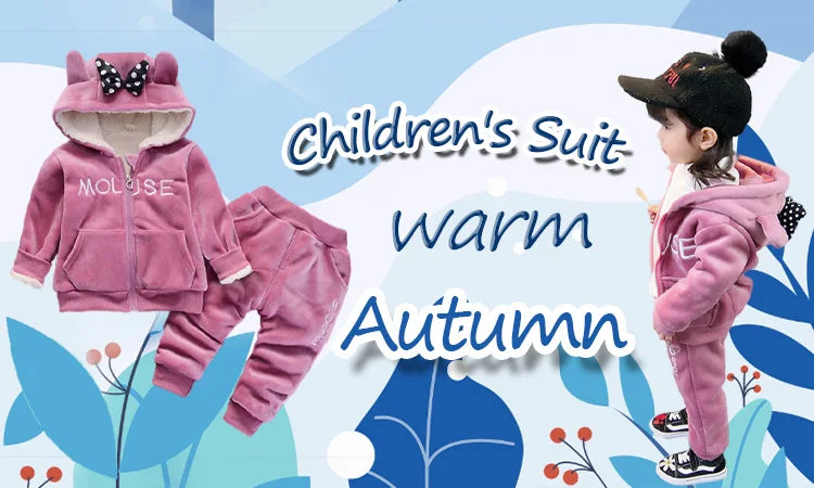 Novo Inverno Bebê Meninas Meninos Homewear Conjuntos Outono Moda Flanela Roupas de Lã Crianças Dos Desenhos Animados Urso Pijamas Crianças Pijamas