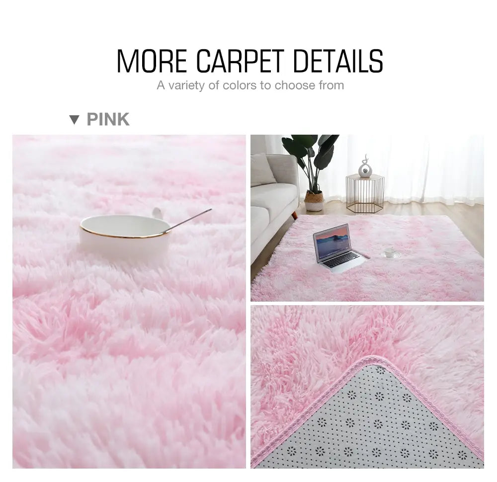 Tapete cinza para sala de estar Tapete de pelúcia Cama Quarto Chão Tapetes fofos Antiderrapantes Tapetes de decoração para casa Tapetes de veludo macio Cobertor de quarto infantil