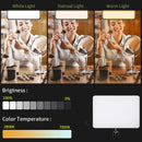 Luz de Videoconferência LED para Fotografia, Luz de Preenchimento Dimmable para Estúdio de Fotografia, Lâmpada de Preenchimento para Transmissão ao Vivo no Tiktok e Youtube