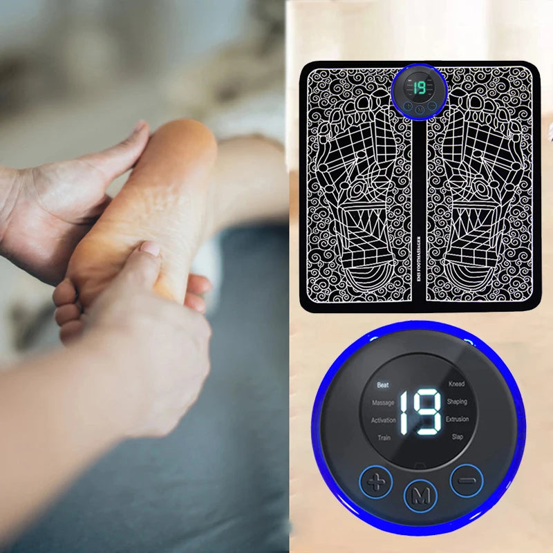 Massageador de pés elétrico Almofada de massagem muscular Treinador de relaxamento para massagem Fitness Esporte ao ar livre Casa Família Relaxar