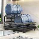 Rack de armazenamento de talheres de aço carbono Rack de escorredor Rack de secagem para pratos, facas e garfos Ferramenta de armazenamento de cozinha de drenagem de bancada