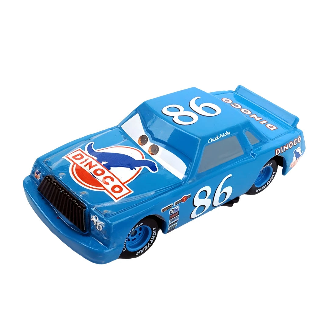 Disney Pixar Cars 3 Lightning Mcqueen Smokey Chick Hicks Collection 1:55 Veículos Diecast Alloy Car Toys Modelo Para Crianças Presente