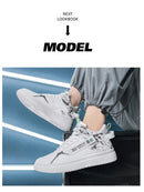 Primavera Outono Masculino Novo Estilo Tênis Vintage Moda Estudante Board Sapatos Casuais Sapatos de Cano Alto Sapatos de Fundo Grosso Respirável