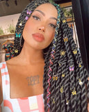 20 Peças Presilhas de Trança Borboleta Acessórios de Cabelo com Cristais Pingentes de Borboletas Coloridas Charme Pérola Brilhante Acessórios de Cabelo