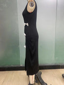 Roupas Femininas 2025 Primavera e Verão Temperamento Slim Fit Vestido Bow Vest Saia