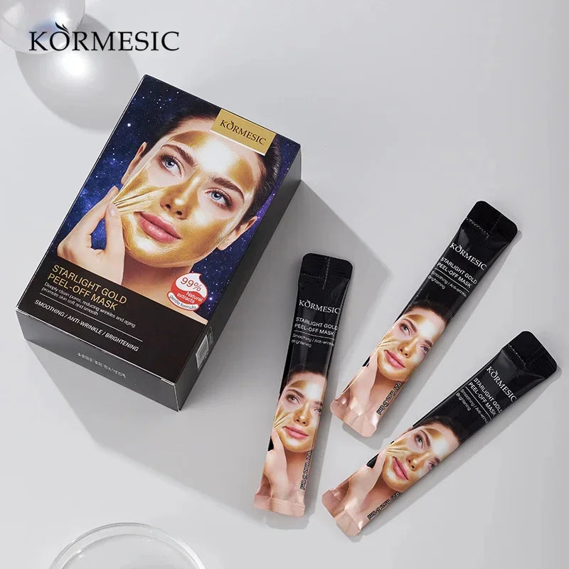 Máscara de Ouro 24k Peel Off para Remoção Instantânea de Sardas