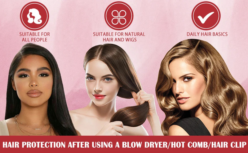 Spray de Proteção Térmica para Cabelo Serum Protetor contra Calor Protege o Cabelo dos Raios UV Danificados Condicionador Hidratante para Mulheres