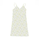 Vestido de tanque com decote em V com impressão vintage para mulheres verão 2025 novo padrão florido saia de tanque roupas femininas comércio exterior