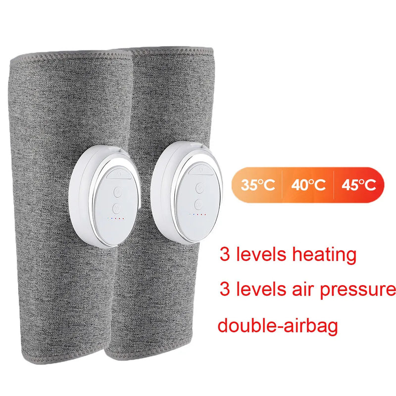 Massageador de Panturrilha Elétrico com Aquecimento, Amassamento e Pressão de Ar - Massageador de Pernas para Circulação Sanguínea, Compressão de Ar para Pernas, Sem Fio