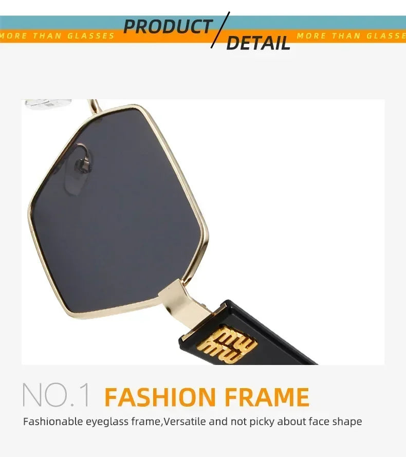 Yoovos Retângulo de Alta Qualidade Óculos De Sol De Marca De Moda Designer De Óculos Vintage Armação De Metal Óculos UV400 Gafas De Sol Mujer