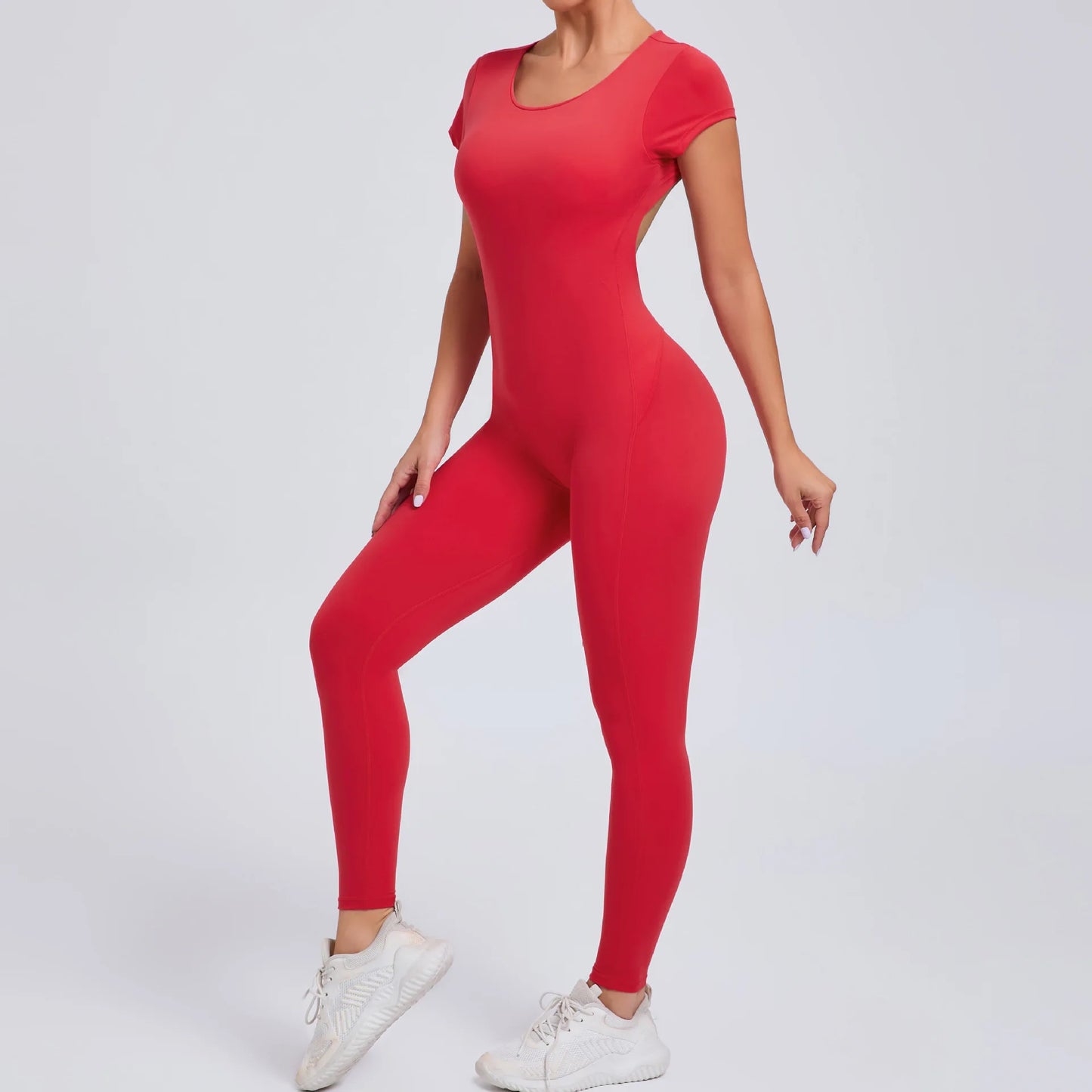 Sexy Mangas Compridas Terno Feminino Macacão Secagem Rápida Roupas de Ioga Treino Bodysuits Backless Esportes Macacão Mulheres Ginásio
