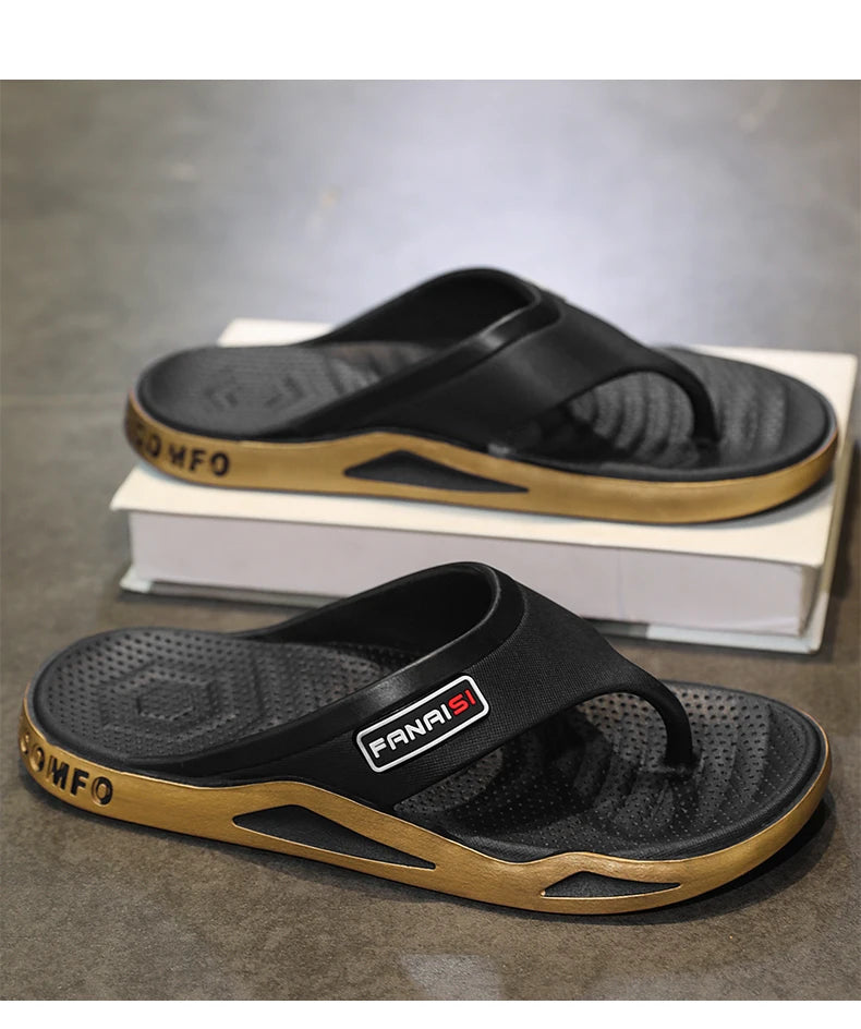 Chinelos Masculinos de Verão Esportes Moda ao Ar Livre e Tendência Sandálias de Praia Confortáveis Homens Sapatos Casuais Chinelos de Casa Sapatos para Casa