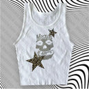 Woman Clothing Gothic Dress Harajuku Party Dresses Graphic Rock Y2k Clothes Black Mini Dress Punk Goth Emo Short Women's Summer