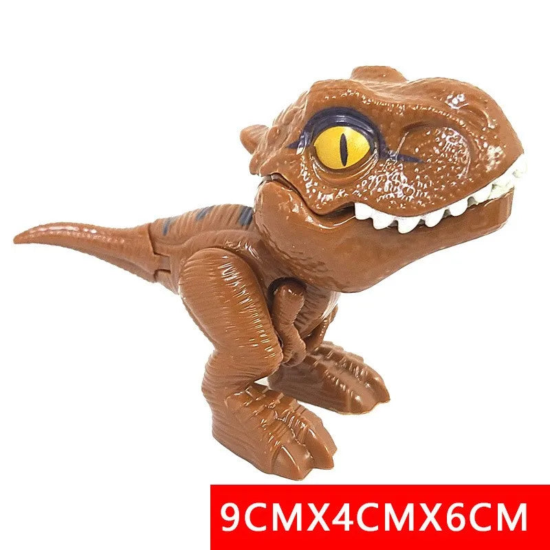 Brinquedos Modelo de Tiranossauro Triceratops de Dinossauro de Dedo Jurássico para Crianças Dinossauros Mordendo o Dedo Criativo Brinquedo Interativo Presente para Menino