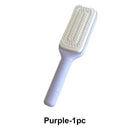 Escova de Cabelo Autolimpeza Escova de Cerdas Retráteis Escova de Cabelo Antiestática Massageador de Couro Cabeludo Pente com Botão para Queda de Cabelo Pente para Remoção de Cabelo com Bolsa de Ar