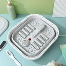1 Conjunto de Balde Dobrável para Banho de Pés, Bacia Spa Dobrável para Mergulho, Spa com Aquecimento, Massageador, Rodas, Portátil, Plugue EUA