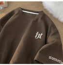 Hefty Walfr Checks Estilo Japonês Ins Camiseta de Manga Curta para Homens Primavera Verão Juventude Oversize Gola Redonda Meia Manga