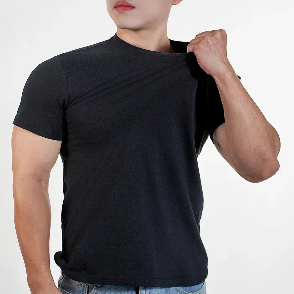 Homens Mulheres T-shirt de Algodão de Alta Qualidade Camisetas de Manga Curta O Pescoço Cor Sólida Tee Preto Branco Respirável Roupas Casal Tops