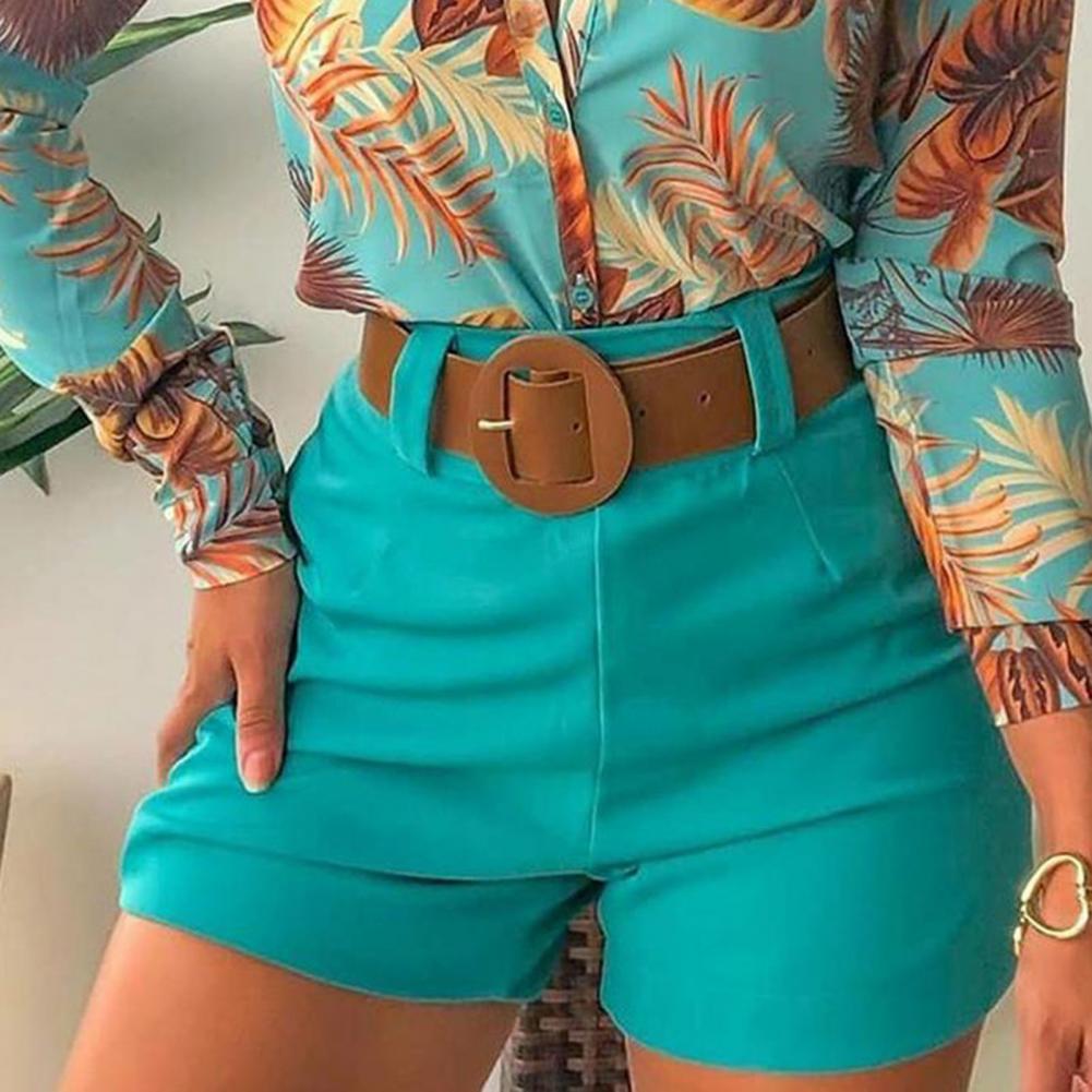 Shorts Femininos Bottoms Hot Pants Verão Chic Cor Sólida Zíper Traseiro Hot Pants Cintura Alta Cor Sólida Zíper Traseiro Slim Shorts