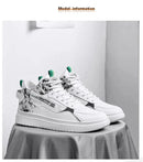 Primavera Outono Masculino Novo Estilo Tênis Vintage Moda Estudante Board Sapatos Casuais Sapatos de Cano Alto Sapatos de Fundo Grosso Respirável