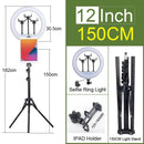 Luz de Anel LED 14 polegadas para Fotografia - Tripé com Luz de Anel para Transmissão ao Vivo