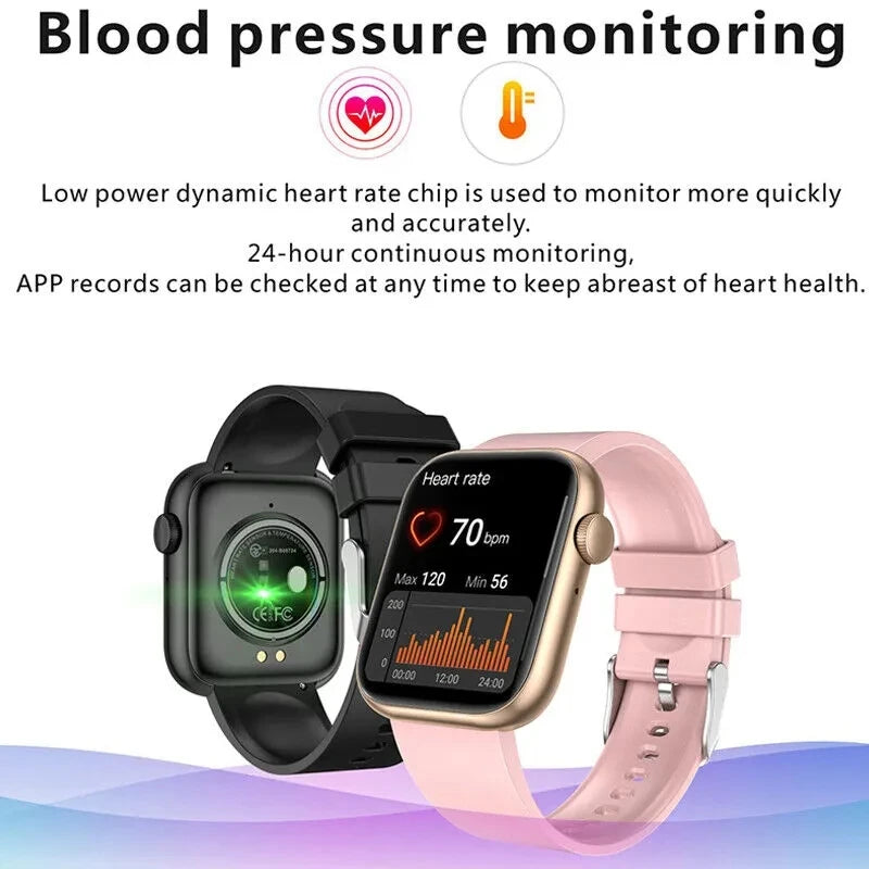 Relógio Inteligente 2025 para Mulheres, Tela Sensível ao Toque Completa, Chamada Bluetooth, À Prova d'Água, Relógio Fitness Esportivo, Smartwatch Lady Reloj Mujer