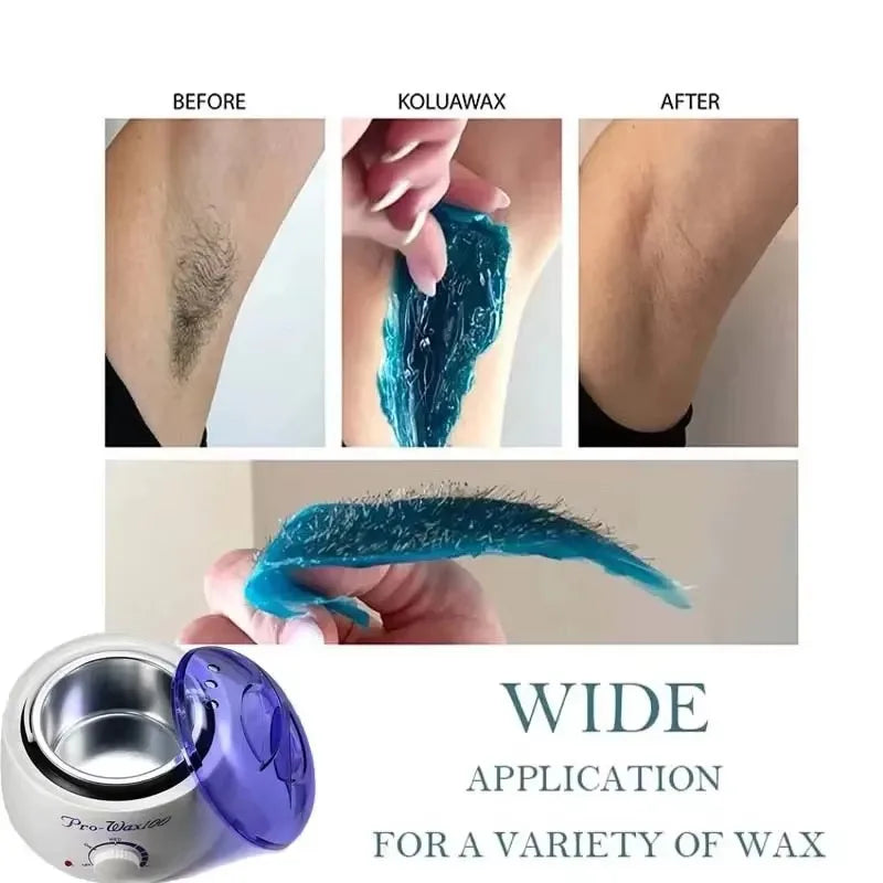 Máquina de aquecimento de cera para depilação Wax Beans Aquecedor Depilatório Pote de fusão de cera Depilação Depilador Aquecedor Kit de máquina de cera