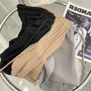 Rosa Malha Casual Trunks Mulheres Cintura Alta Perna Larga Emagrecimento Branco Cintura Elástica Corrida Fitness Leggings