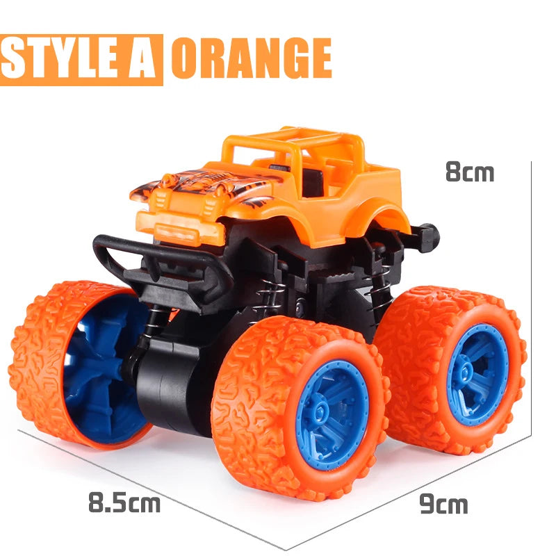 Puxe para trás o carro de brinquedo Rotação inercial do carro Veículo off-road com tração nas quatro rodas SUV Racing Power Car Toy CarGift para crianças